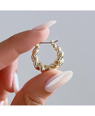 Twisted Hoop Earrings - Paris