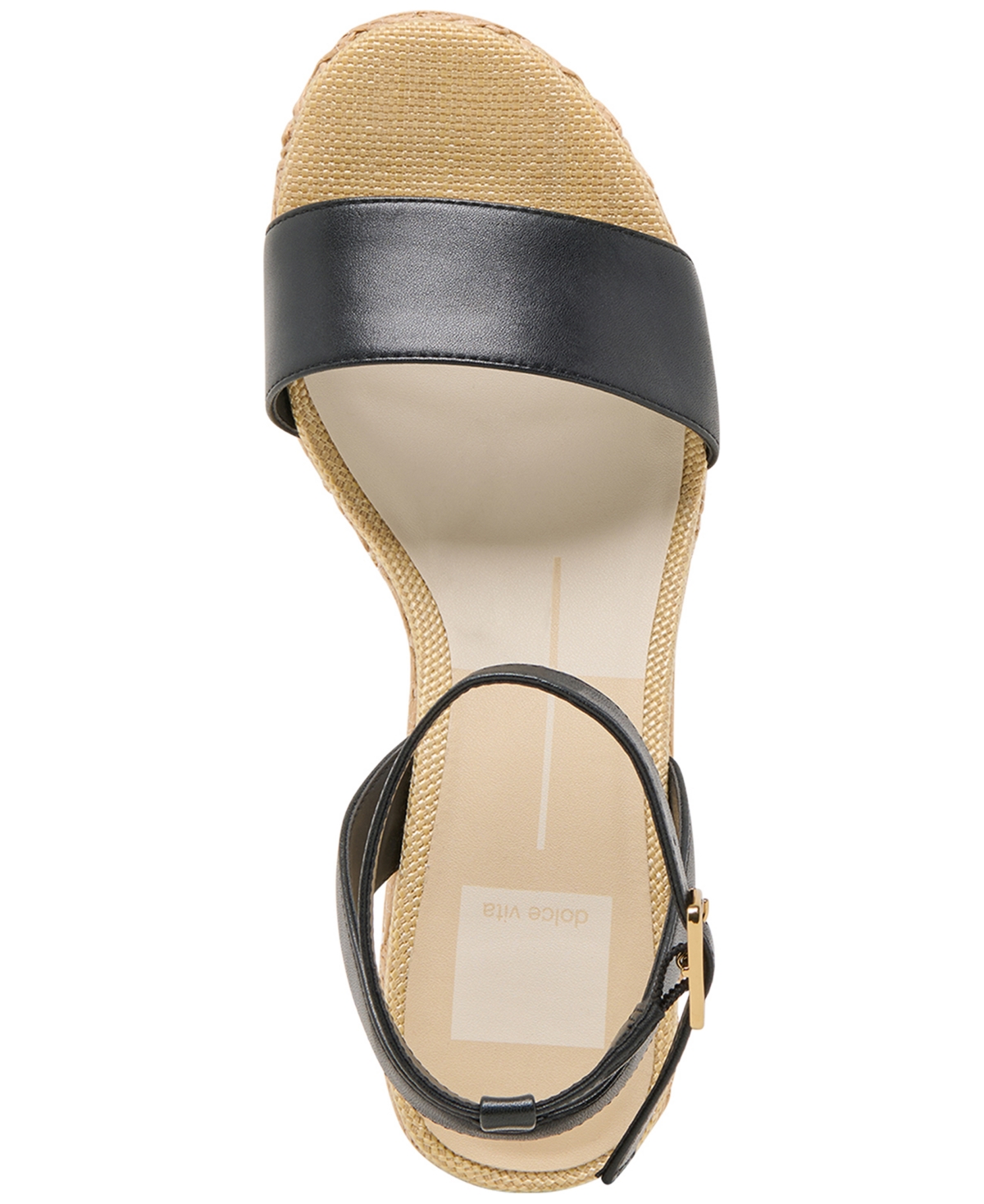 Dolce Vita Talisa Wedges Black Leather In Black Leather