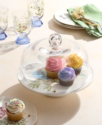 Butterfly Meadow Cake Plate, 25th Anniversary