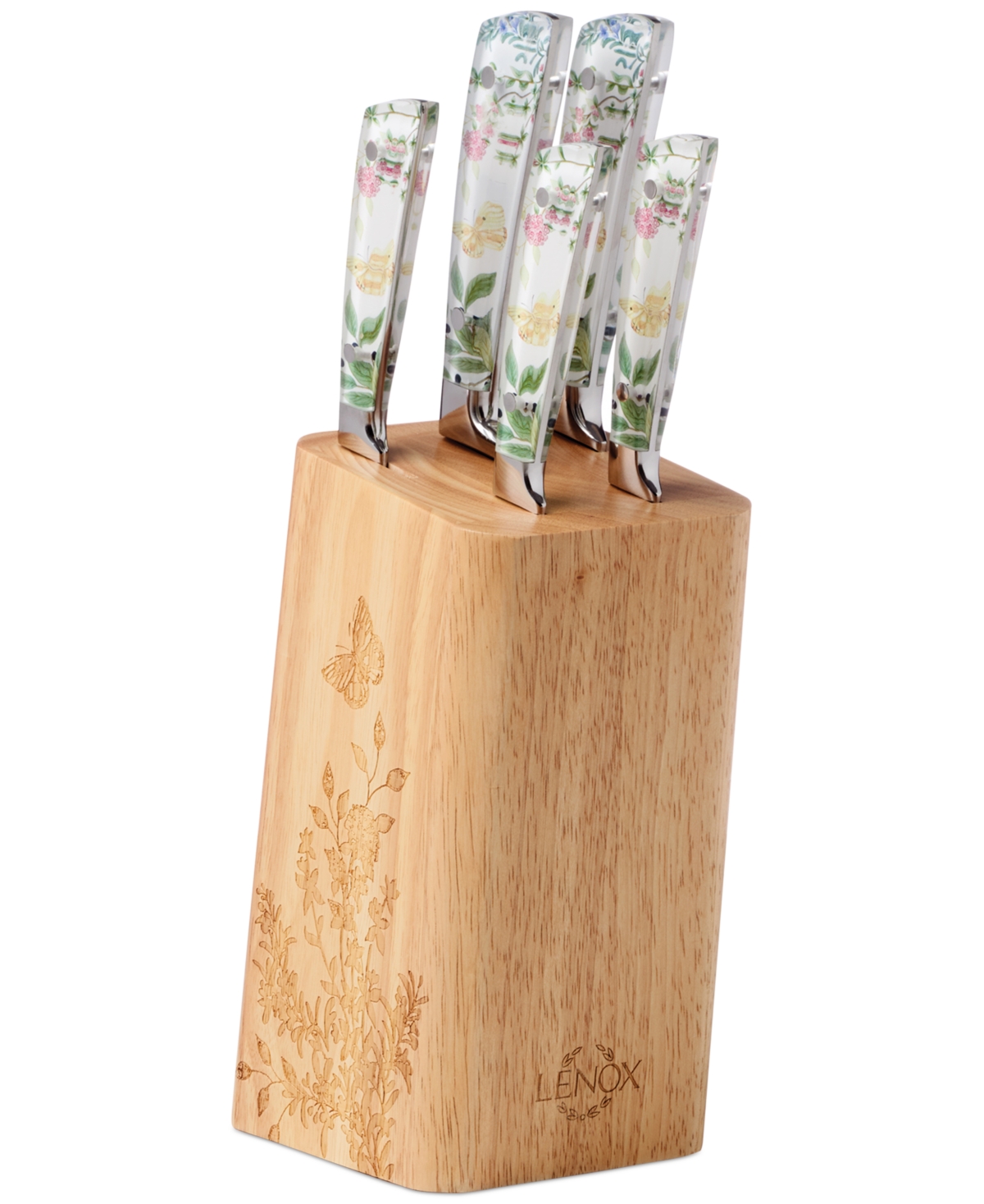 Lenox Butterfly Meadow Herb 6-pc. Cutlery Block Set