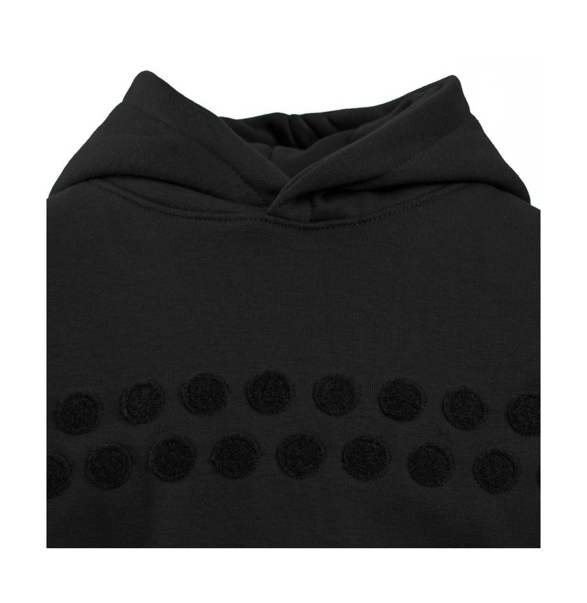 Rabble Clothing Unisex Customizable Hoodie Bundle With Magic Wonders Patch Dabblz In Jet Black