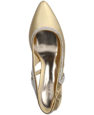 Women's Glisten Buckle Slingback Pumps