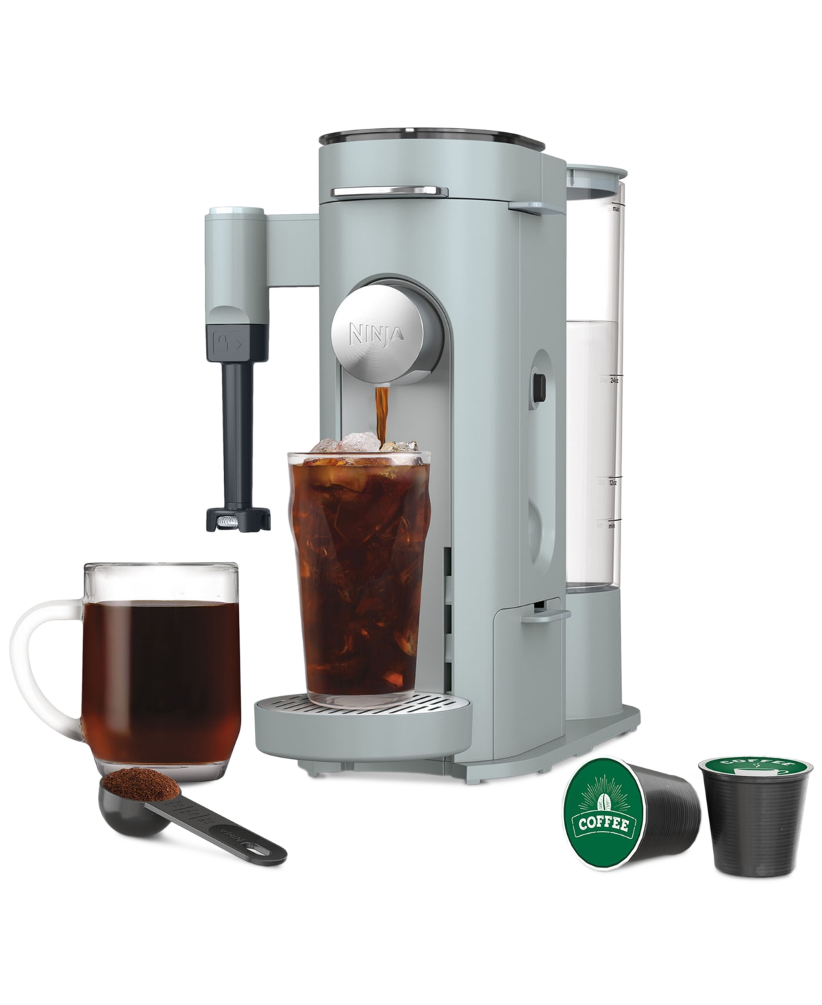 Ninja Pb051 Pods & Grounds Specialty Single-serve Coffee Maker In Glacier Blue