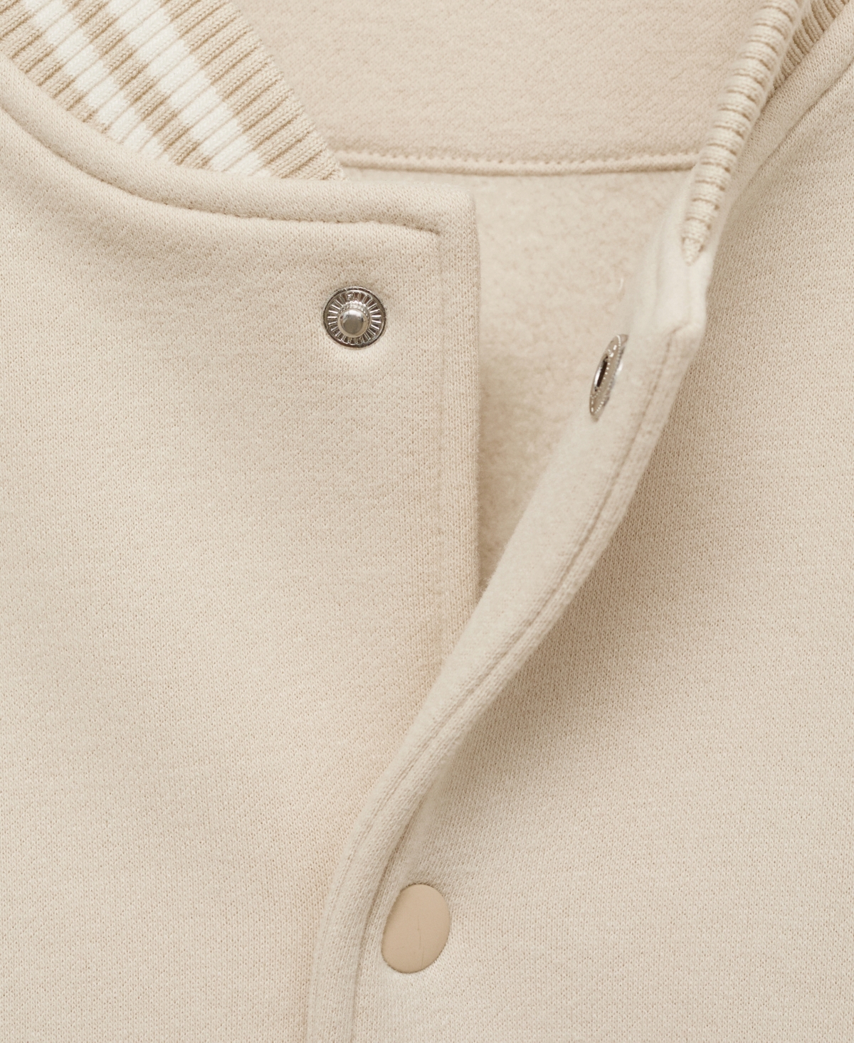 MANGO MEN'S CONTRAST BOMBER JACKET 