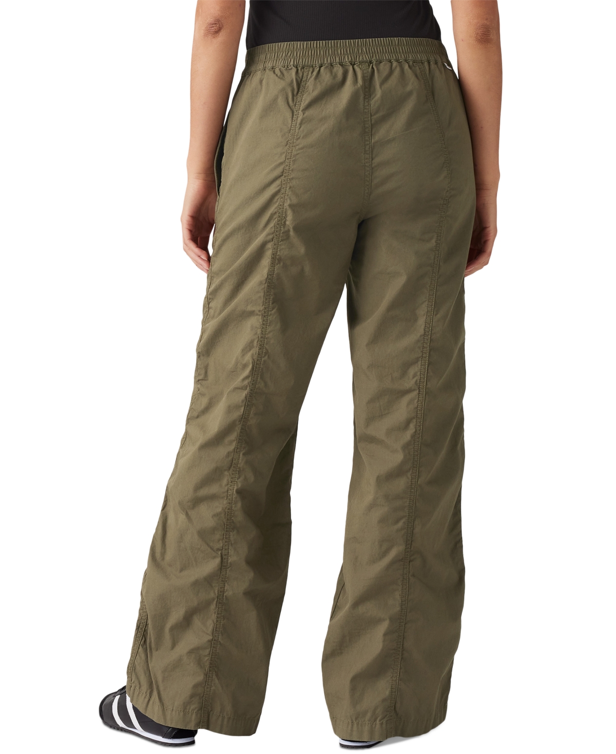 Levi's Women's Cotton Mid-rise Baggy Parachute Pants In Ivy Green