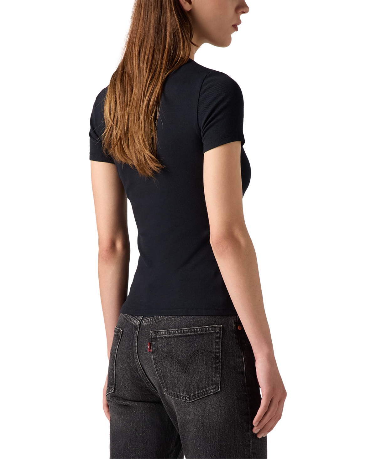 Levi's The Perfect Cotton-jersey T-shirt In Anthracite Night