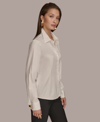 Women's Wrist-Hardware Button-Down Shirt