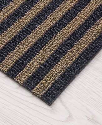 Breton Stripe Shag Utility Mat, 24" x 36"