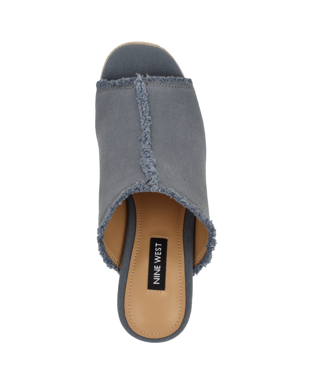 Shop Nine West Women's Baja Slip-on Espadrille Wedge Sandals In Light Blue