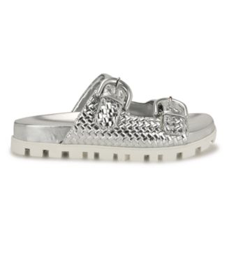 Women's Tindy Woven Buckle Straps Flat Sandals