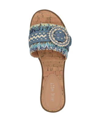 Women's Poland Woven Slip-On Flat Sandals