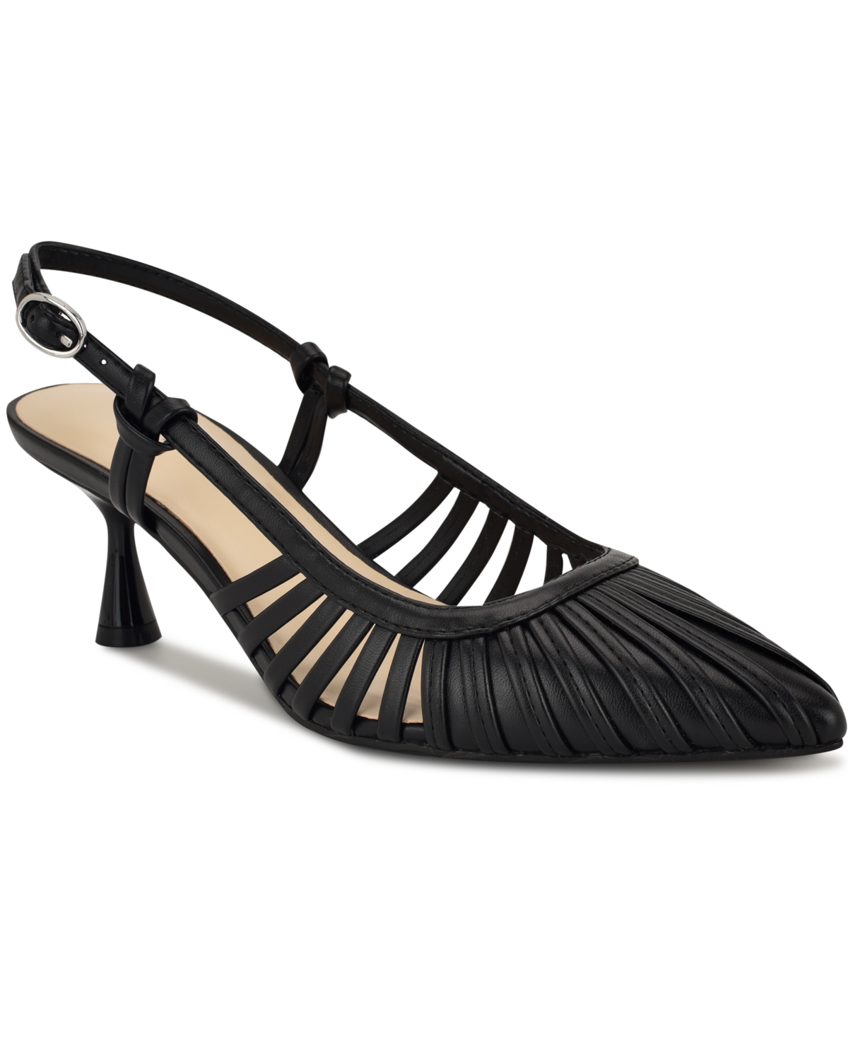 Nine West Resta Slingback Kitten Heel Pump In Black