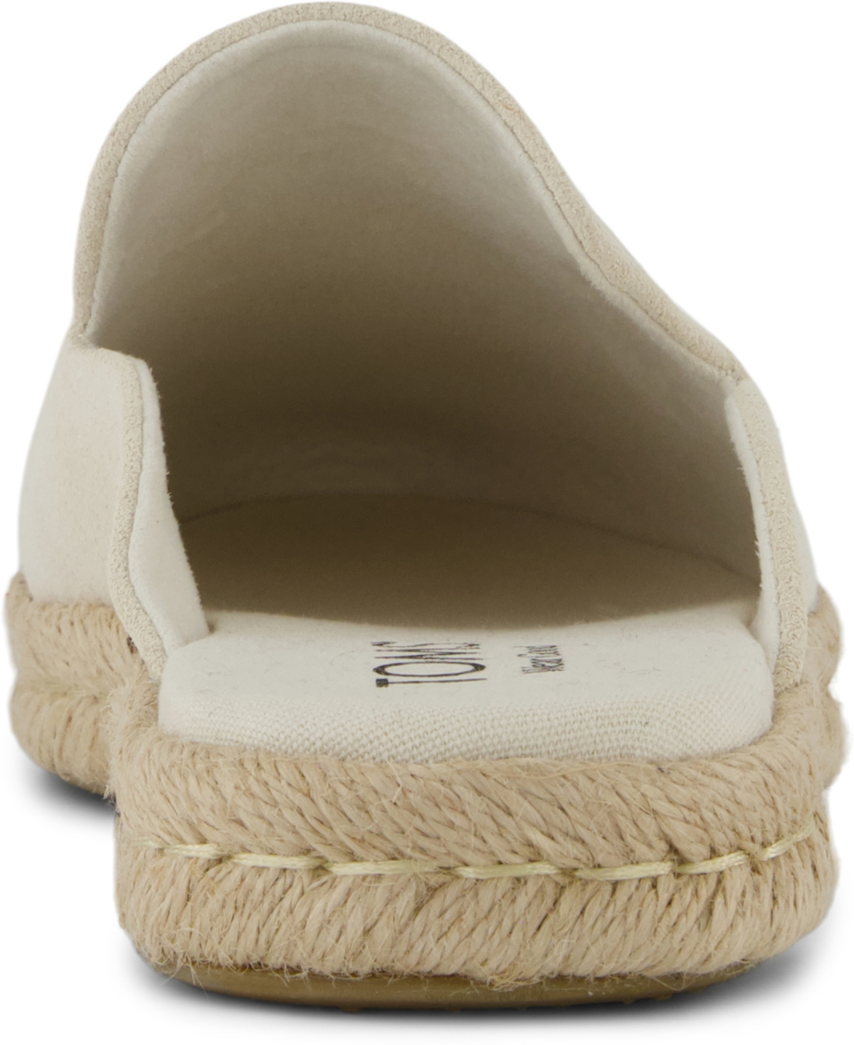 Shop Toms Women's Santiago Espadrille Round Toe Mules In Light Sand Suede