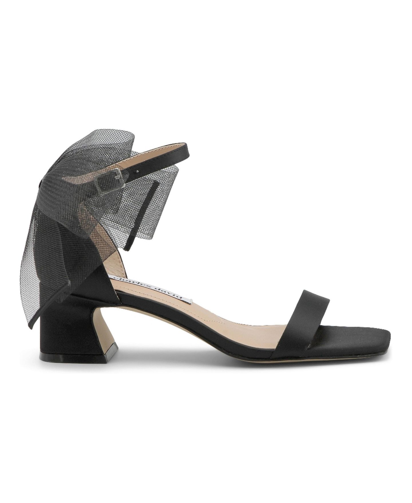 Женские сандалии Charles David Riley Chunky Heel Dress Sandal Chiffon Bow, цвет: Чёрный — фото 2