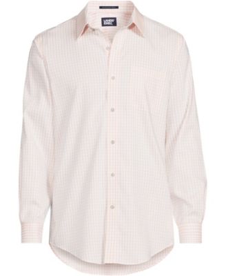 Men's Pattern No Iron Supima Pinpoint Straight Collar Dress Shirt