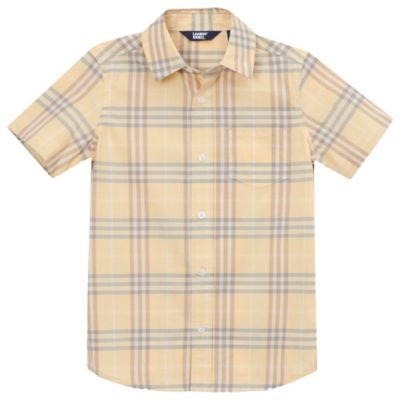 Lands End Girls Short Sleeve Poplin Camp Shirt - Amarillo plaid 21$