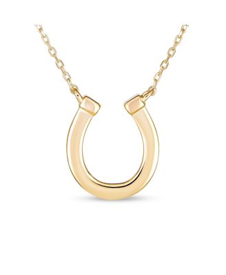 Delicate White or Orange Fire Created Opal Equestrian Good Luck Charm Horseshoe Necklace Pendant .925 Sterling Silver