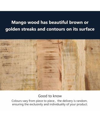 Nesting Tables 3 pcs Solid Mango Wood