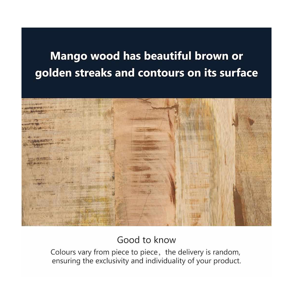 Nesting Tables 3 pcs Solid Mango Wood