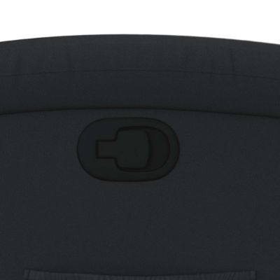 1 piece Real Leather Black Recliner Chair