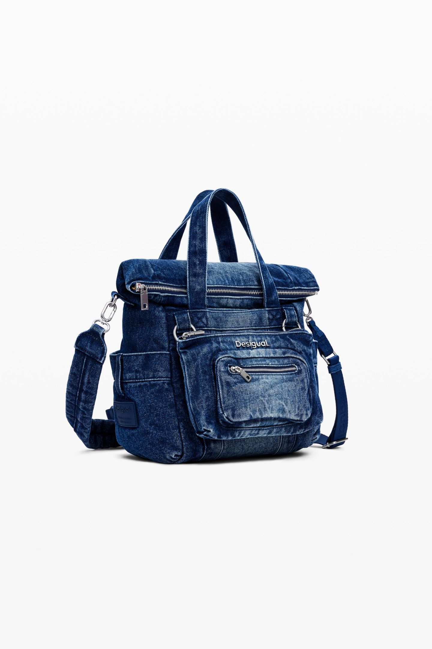 Рюкзак Desigual Small Voyager Denim, цвет: Средний синий — фото 2