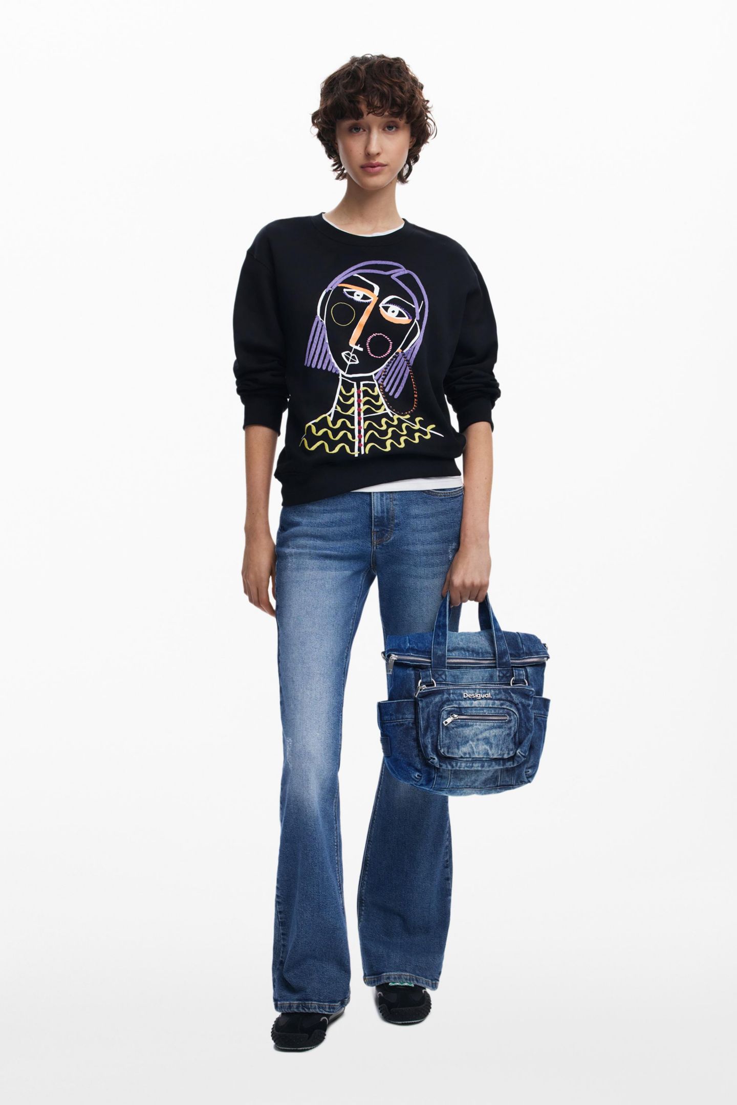 Рюкзак Desigual Small Voyager Denim, цвет: Средний синий — фото 4