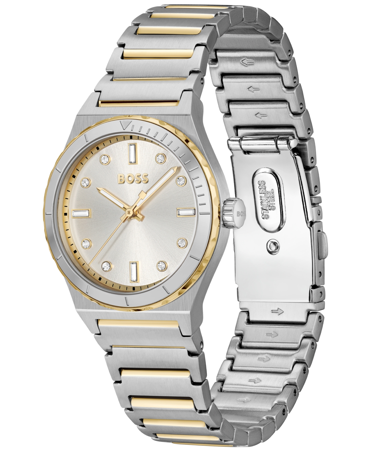 Hugo Boss Women's Candor Sport Quartz Two-tone Stainless-steel Watch, 32mm In Two-tone