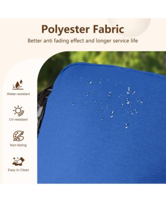 Outdoor Swivel Rocking Chairs Set, Patio Furniture Set with 50,000 BTU Rectangular Propane Fire Pit Table, 7 Pieces High Back Conversation Sofa and Side Table