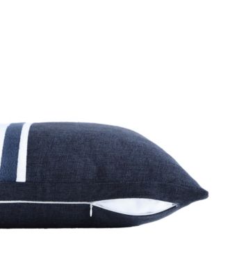 Sailor Harbor Embroidered Square Pillow, 20" X 20"