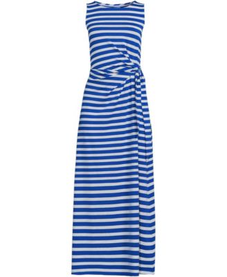 Women's Cotton Modal Sleeveless Tie Waist Maxi Dress