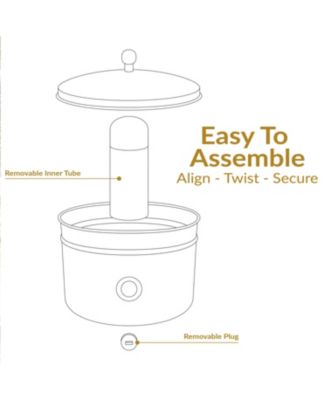 17.5" Outdoor Decorative Metal Garden Hose Holder with Lid - Blue Patina