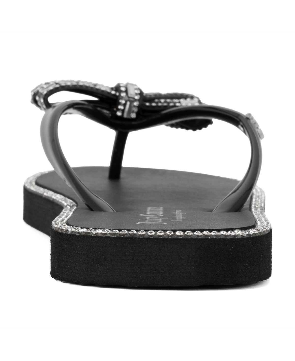 Shop Juicy Couture Women's Sierra Bow Flip Flops In Black