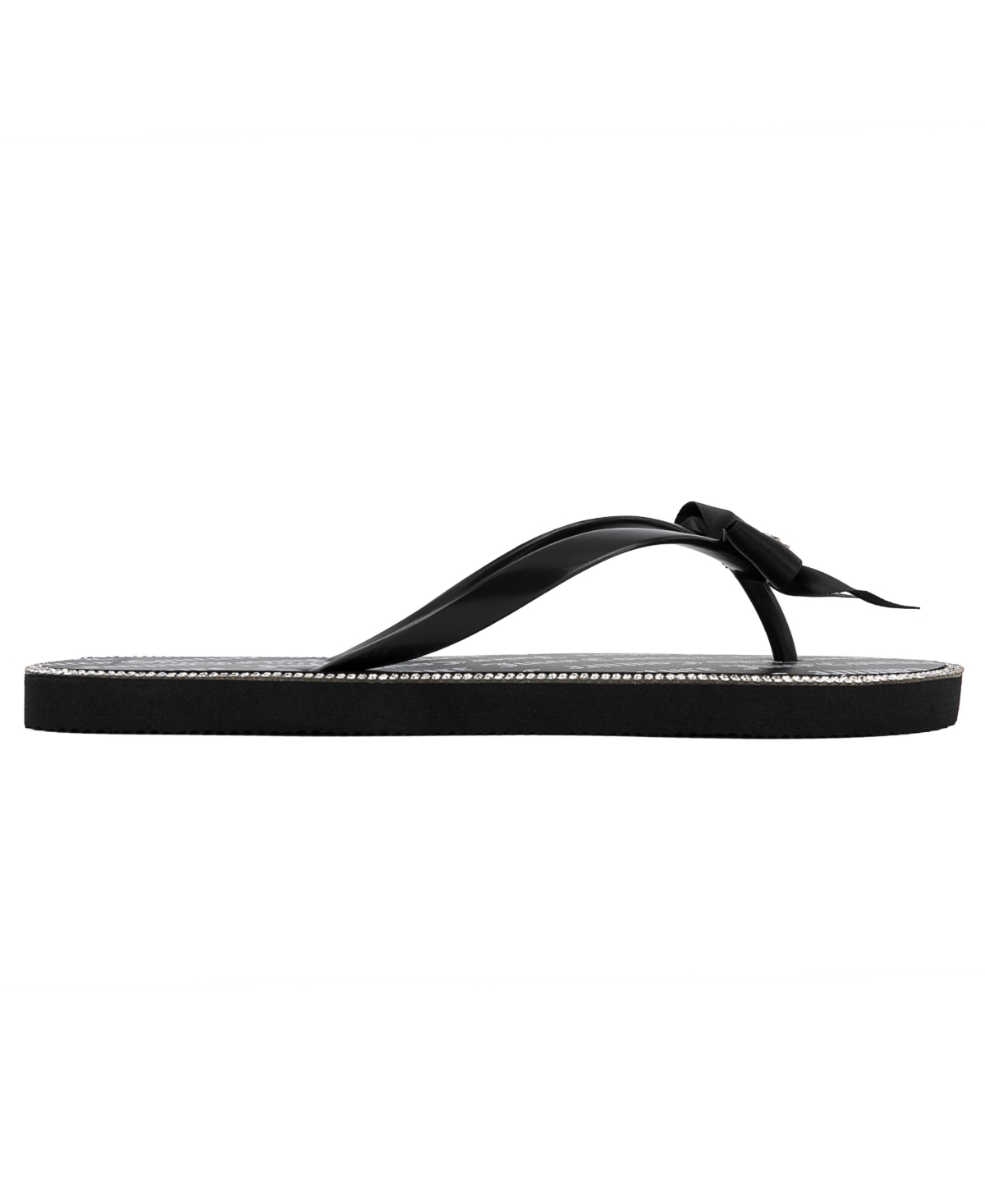 Shop Juicy Couture Women's Sonnet Logo Flip Flops In Black