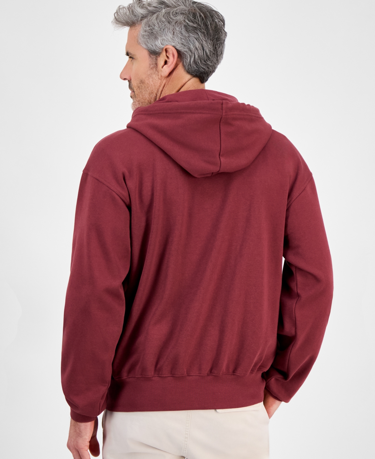 Shop The North Face Men's Evolution Full-zip Logo Hoodie In Sumac