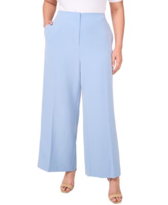 Vince Camuto - Plus Size Clean-Waist Wide-Leg Trousers