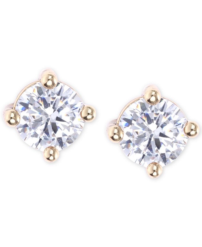 lonna & lilly Gold-Toned Crystal Stud Earrings - Macy's