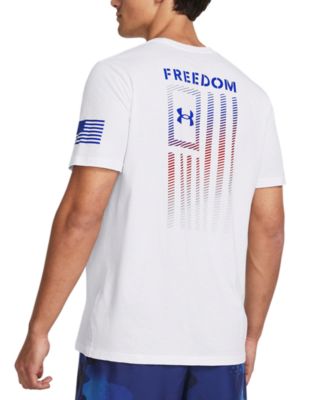 ☆FREEDOM☆ Freedom Arch Logo Semi Overfit T-Shirt White Gre Freedom (Wht) — WiseWordArtCo.