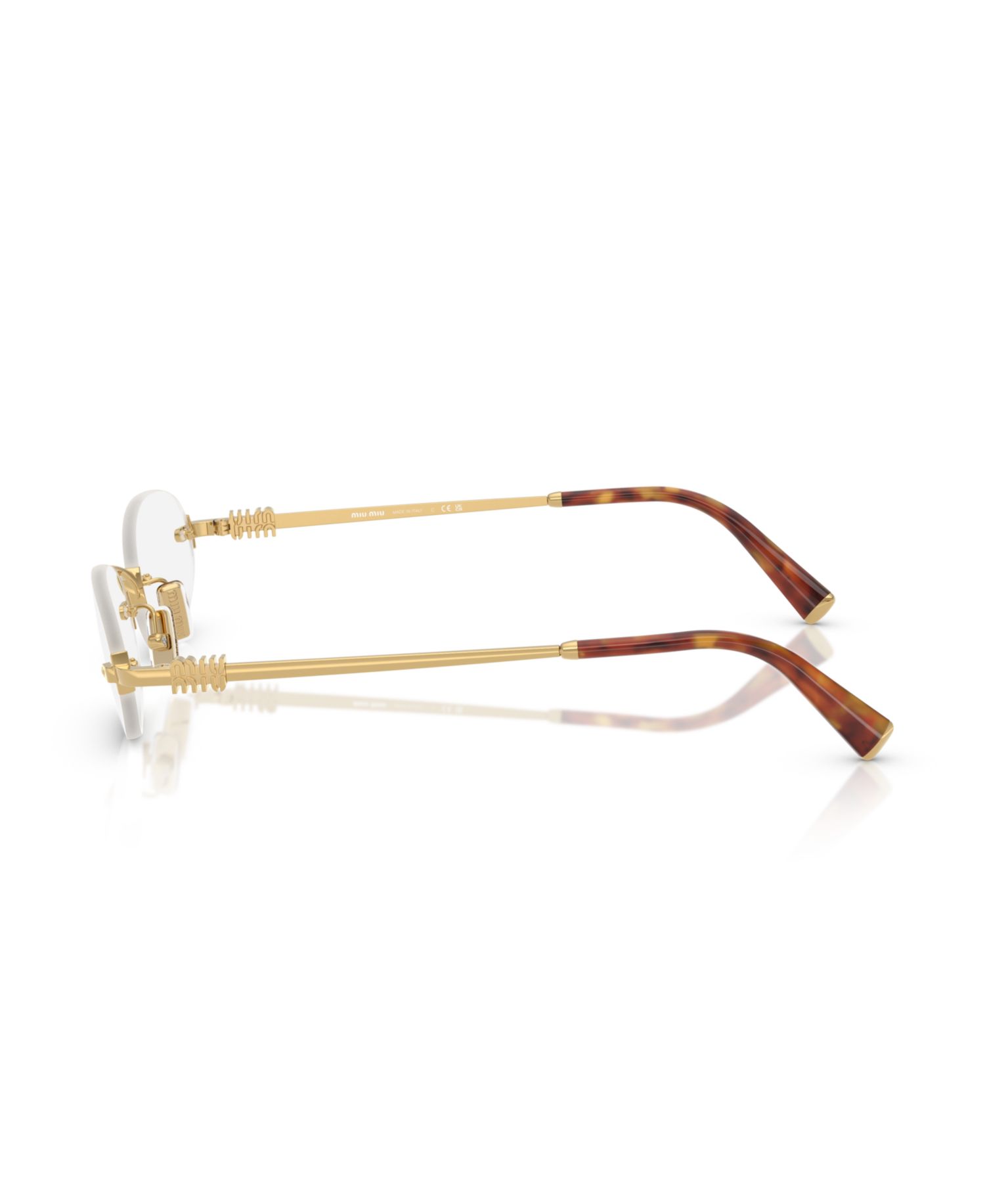 Woman Oval Metal MU 53WV Eyeglasses