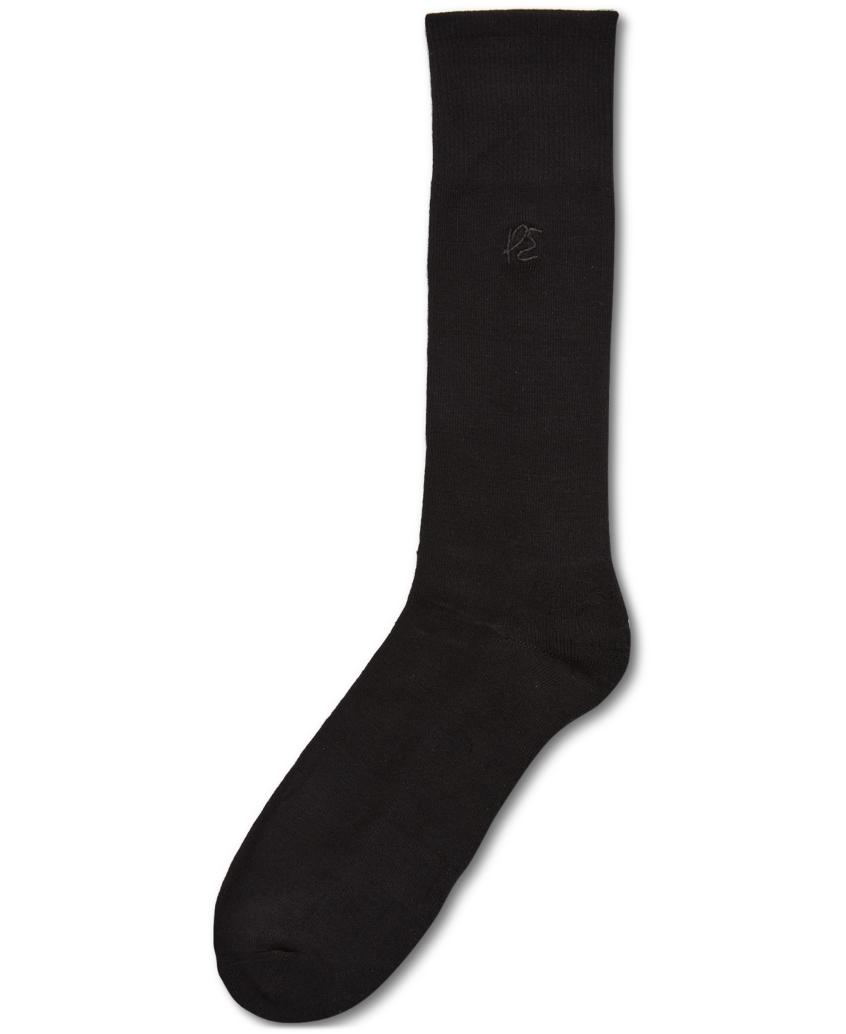 Perry Ellis Portfolio Men's 3-pk. Flat Knit Stretch Solid Crew Socks In Anthracite