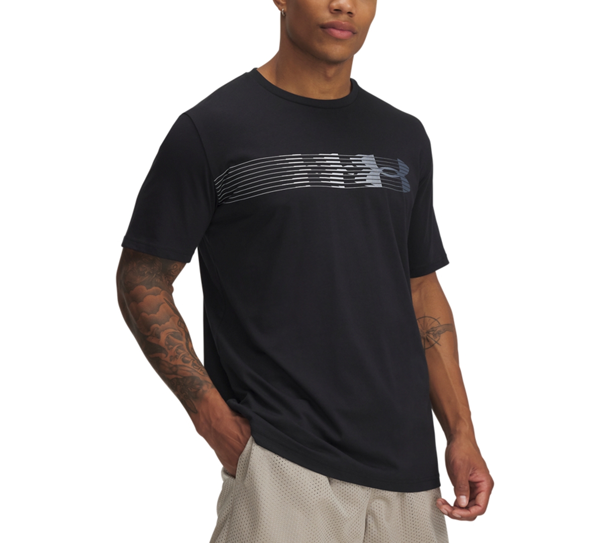 Men's Fly In Logo T-Shirt - 001 Black