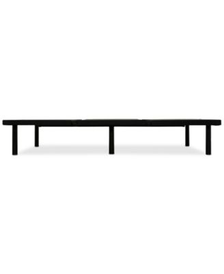 Airflow Black Upholstered Platform Bed Frame - Twin XL