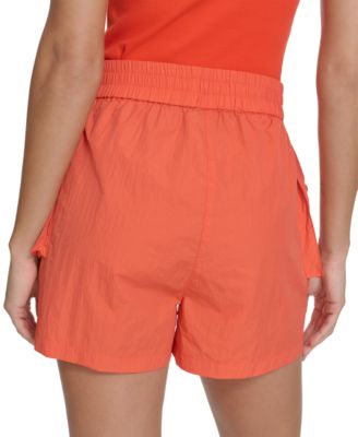 Women's Nylon Zip-Pocket Pull-On Cargo Shorts