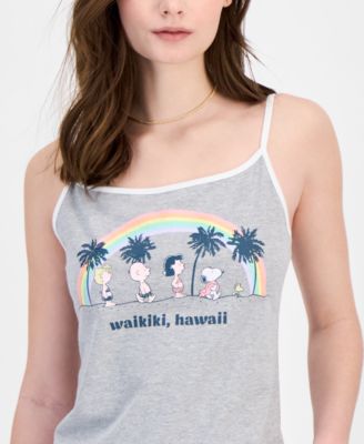 Grayson Threads, The Label - Juniors' Peanuts Hawaii Graphic Tank Top