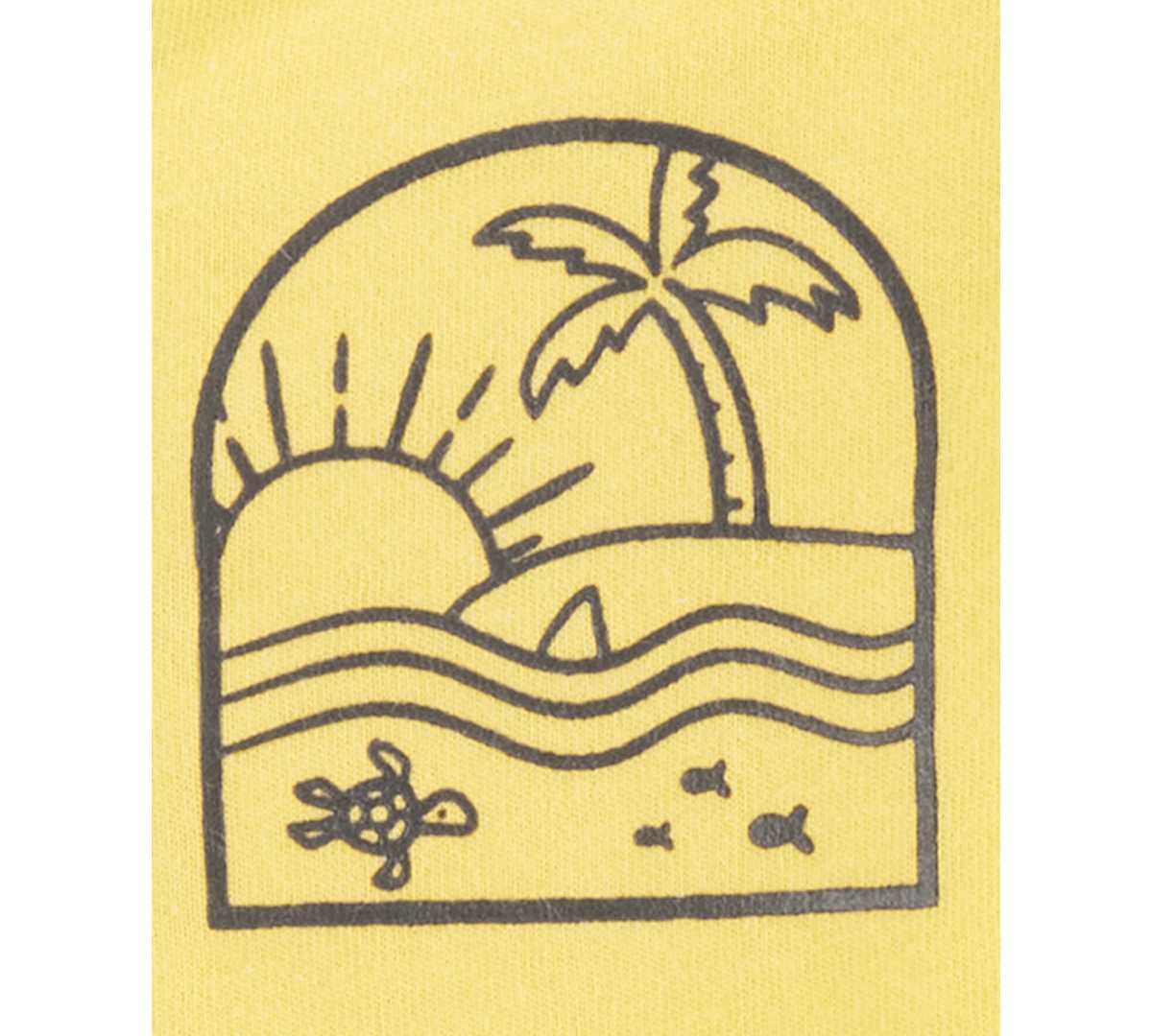 Shop Carter's Baby Boys Cotton Little Shorts, T-shirt & Bodysuit, 3 Piece Set In Yellow