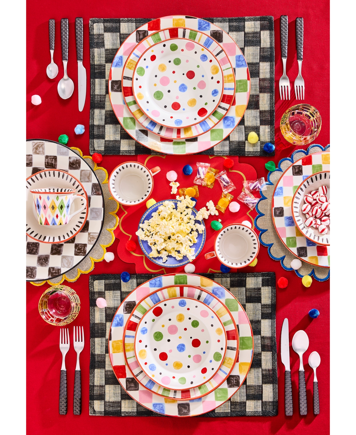 Mackenzie-childs Day At The Fair Salad Plate