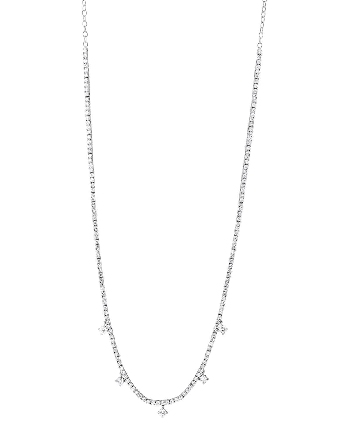 Grown With Love Lab Grown Diamond Dangle 20" Statement Necklace (6 Ct. T.w.) In 14k White Gold In White Gold