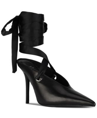 Women's Grateau Sculpted High-Heel Lace-Up Mules