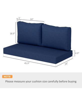 5 in Patio Furniture Cushions Outdoor Loveseat Cushions