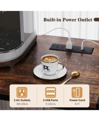 Bar Cabinet with Wine Bottle Holders and S-Hooks for Glassware and Accessories