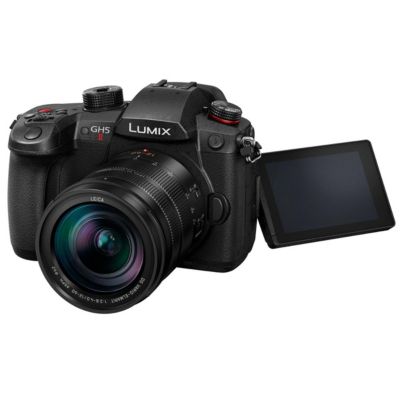 LUMIX GH5II Mirrorless Camera with Leica 12-60mm f/2.8-4.0 Lens Bundle with 128GB SD Card, Bag, Filter Kit, Screen Protector, Cleaning Set